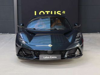 lotus emira turbo se - dark verdant - tan nappa leather