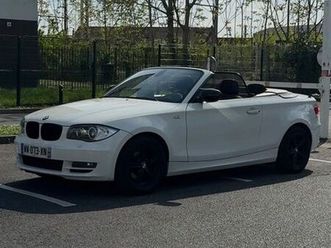 bmw série 1 e88 cabriolet 118i blanche - état exceptionnel