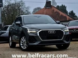audi q3 sportback 35 tfsi 150ch auto. s line cam/cuirchauf/carplay/regvit/pdc/1main/gar12mois