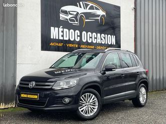 volkswagen tiguan phase 2 2.0 tdi 140 cv bluemotion cup historique complet radar/toit ouvrant/gps/park assist
