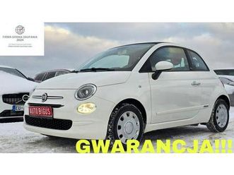 fiat 500 ledy super stan zarejestrowany biala perla lębork