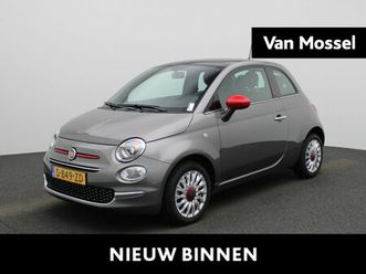 fiat 500 1.0 hybrid red | airco | lmv 15 | cruise controle | bluetooth | apple carplay |