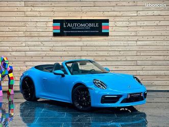 (992) cabriolet 3.0 450 carrera 4s bleue