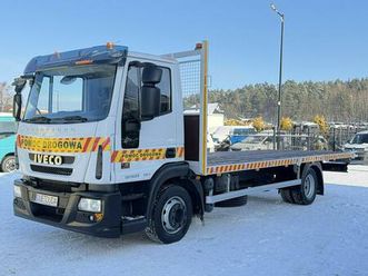 iveco eurocargo ml 120e22 laweta platforma pomoc drogowa skrzynia ładowność: 6145kg ... widełki