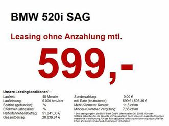 bmw 520i sag m sport pro ahk/s-lüft/4xac/lhz/led+