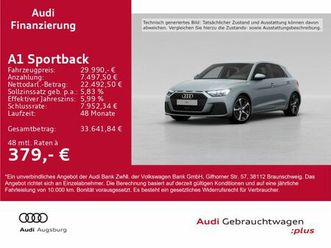 audi a1 sportback 30 tfsi s tronic *led*acc*r-kam*pdc