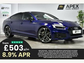 2.0 tfsi 45 edition 1 sportback s tronic quattro euro 6 (start/stop) 5dr
