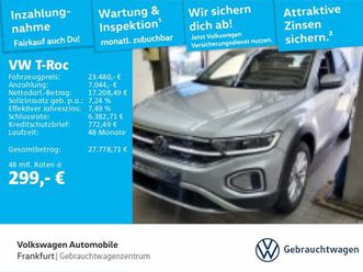 t-roc 1.5 tsi dsg style navi iq.light dab+ frontassist