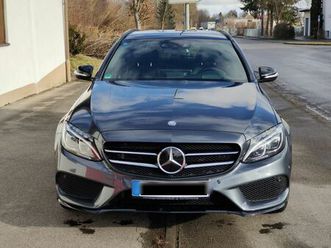mercedes-benz c 400 t 4matic amg line, pano, leder, memory