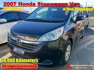 2007 honda stepwagon van w/dual power sliding door 28,000 km
