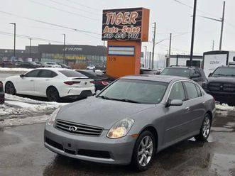 2005 infiniti g35 sedan, leather, loaded, auto, only 166kms, as