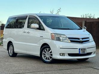 2008 toyota alphard toyota alphard e four petrol hybrid 2.4l auto, 7 seater, 5dr, ulez, verifie m...