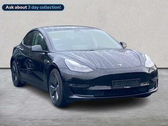 black tesla model 3 long range awd