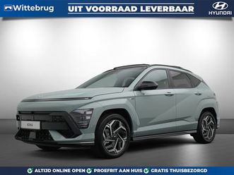 hyundai kona 1.6 gdi hev n line sky full hybride automaat met navigatie, camera en lichtmetalen velgen uit voorraad leverbaar!