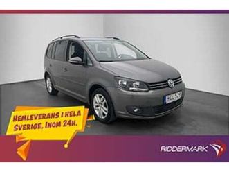 volkswagen touran 1.4 tsi 140hk 7-sits kamera 7-sits drag