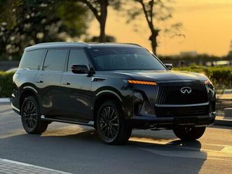 infiniti qx80 autograph captain chairs 3.5l **2025**gcc spec under warranty less kilometer