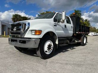 clean title 2008 ford f750 super crew heavy duty dump truck