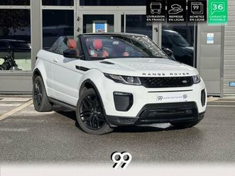 land rover range rover evoque cabriolet - black pack sièges av massants chauffants et climatisés livraison re
