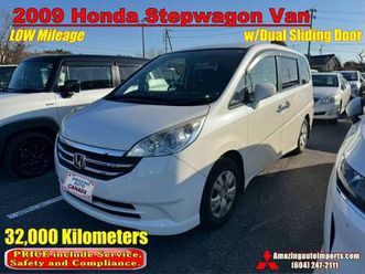 2009 honda stepwagon van w/dual power sliding door 32,000 km