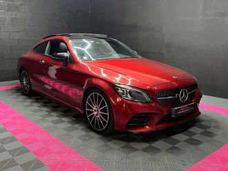 mercedes classe c coupe 220d 194ch 9g-tronic amg line - toit ouvrant - burmester - sièges chauffants