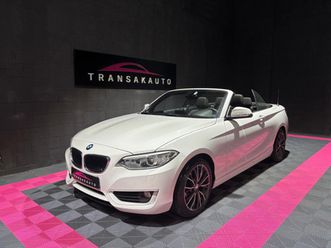bmw serie 2 cabriolet f23 218d 150ch lounge - sieges chauffants / regulateur de vitesse / feux full led