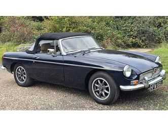 mg b roadster, 1970, midnight blue, tan leather a vendre