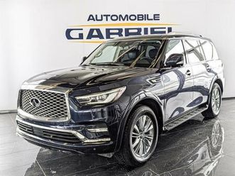 2019 infiniti qx80 luxe bas kilométrage 7 passagers