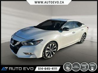 2016 nissan maxima sr * cuir * sieges ventile * gps * camera
