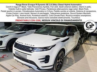 land rover range rover evoque r dynamic se navi camera tetto c.20