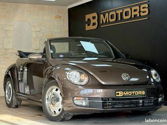 garantie 12 mois volkswagen coccinelle beetle cabriolet ii tsi 105 ch vintage / carplay-android auto / radar avant + arrière / régulateur / capote électrique / 