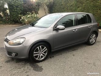 volkswagen golf 6 -1.6 tdi-105-5p-clim auto-ac-jante alu-factures-carnet à jour vw-critair 2-ct ok