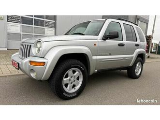jeep cherokee 3.7 211ch - bva - 2ème main - historique d'entretien complet - 4x4 - sièges chauffants - régulateur - 150000km