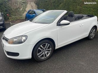 volkswagen golf cabriolet 1.4 -tsi -122cv-crit air 1-clima -jante-factures. carnet a jours -ac