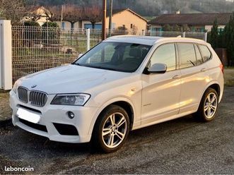 bmw x3 3.0 258cv pack m sport 2eme main 03/2013