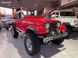 jeep cj-7 4.2l 6 cylindres 1984 rouge
