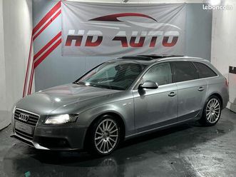 audi a4 s-line / regulateur adaptatif / xenon / bluetooth / sieges sport / vitres teintees / gps / jantes alu / radars arr / ...