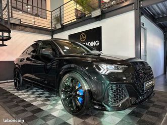 audi rs q3 sportback 2.5 tfsi 400 ch s tronic 7 - 39 000 kms - full black - pack etrier bleu / surpiqure bleu - toit ouvr