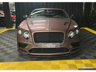 bentley continental gt supersports 1 of 710 w12 6.0l 710ch/ suivi full bentley/ configuration exceptionelle/immat france/ garantie 12 mois