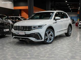 volkswagen tiguan 2.0 tsi 190 cv 4motion type r line acc keyless camera carplau eclairage d4ambiance virtual cockpit jantes alu 1ere main