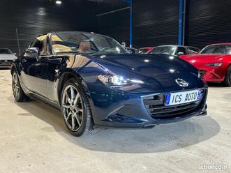 mazda mx-5 nd rf 2.0 skyactiv-g 184 selection serie kinenbi - 2022 - 1ere main - deep crystal blue - cuir terracota - camera - carplay