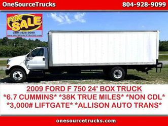2009 ford f-750 24' box truck 38k miles 6.7 cummins automatic lift