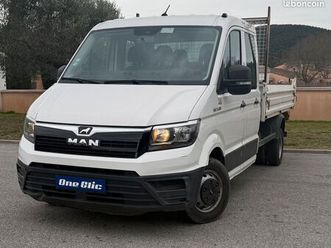 man 527 tge 5.180 double cabine 6 places benne