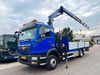 man - tgm 18.290 caja + grua fassi