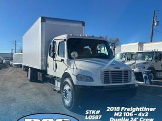 2018 freightliner m2 106-24' dually crew cab truck w/liftgate-stk#0587