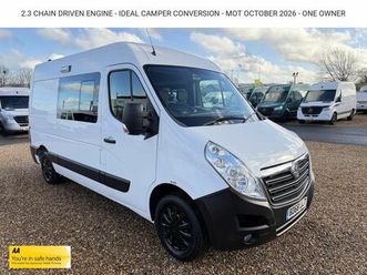 vauxhall movano 2.3 cdti 3500 panel van 5dr diesel manual fwd l2 h2 euro 6 (130 ps)