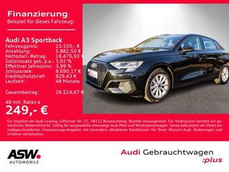 audi a3 sportback 30tfsi stronic led navi pdc shz gra