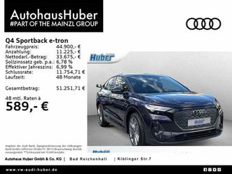 audi q4 sportback 45 e-tron quattro s line hud matrix