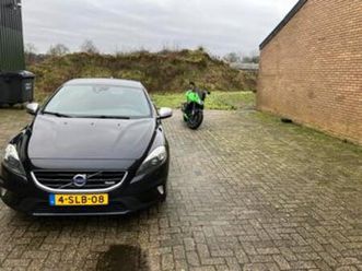 volvo v40 1.6 t3 150pk 2013 zwart r-design en kawasaki z750 — volvo — marktplaats