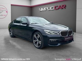 bmw serie 7 g11/g12 2018 740e iperformance 326 ch m sport a, caméra 360, harman kardon, softclose, toit ouvrant, garant