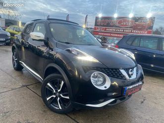 nissan juke phase 2 1.2 dig-t 115ch dark sound * full options * camera toit ouvrant sièges chauffant gps tel jantes alu 18p * factures d'entretien à jour * crit
